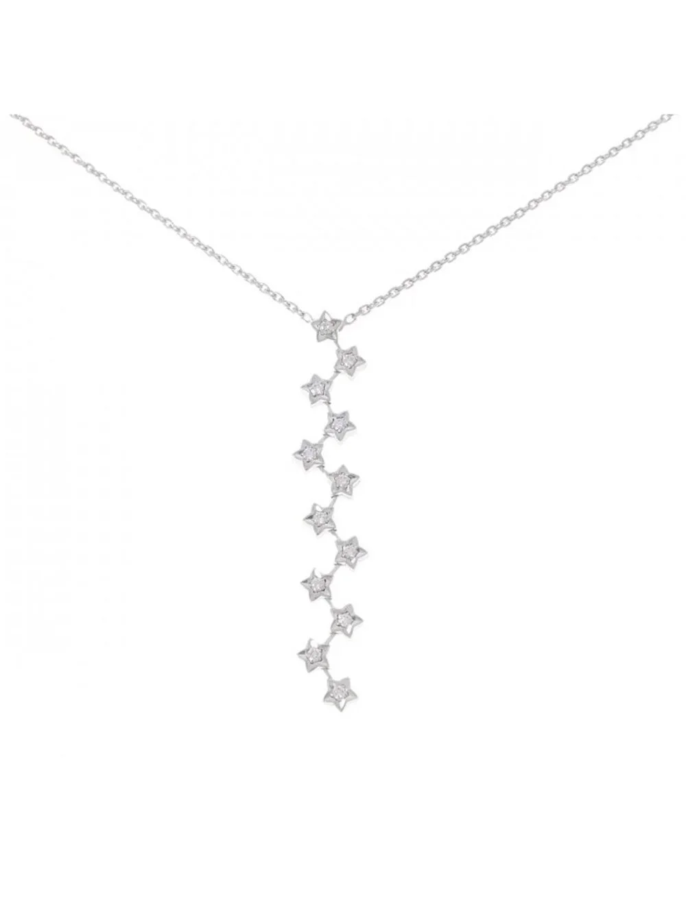 Chanel Star Necklace White Gold